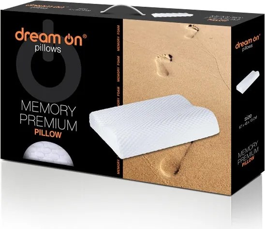 Възглавница Dream On, Memory Premium, 67x43x13, Мемори пяна