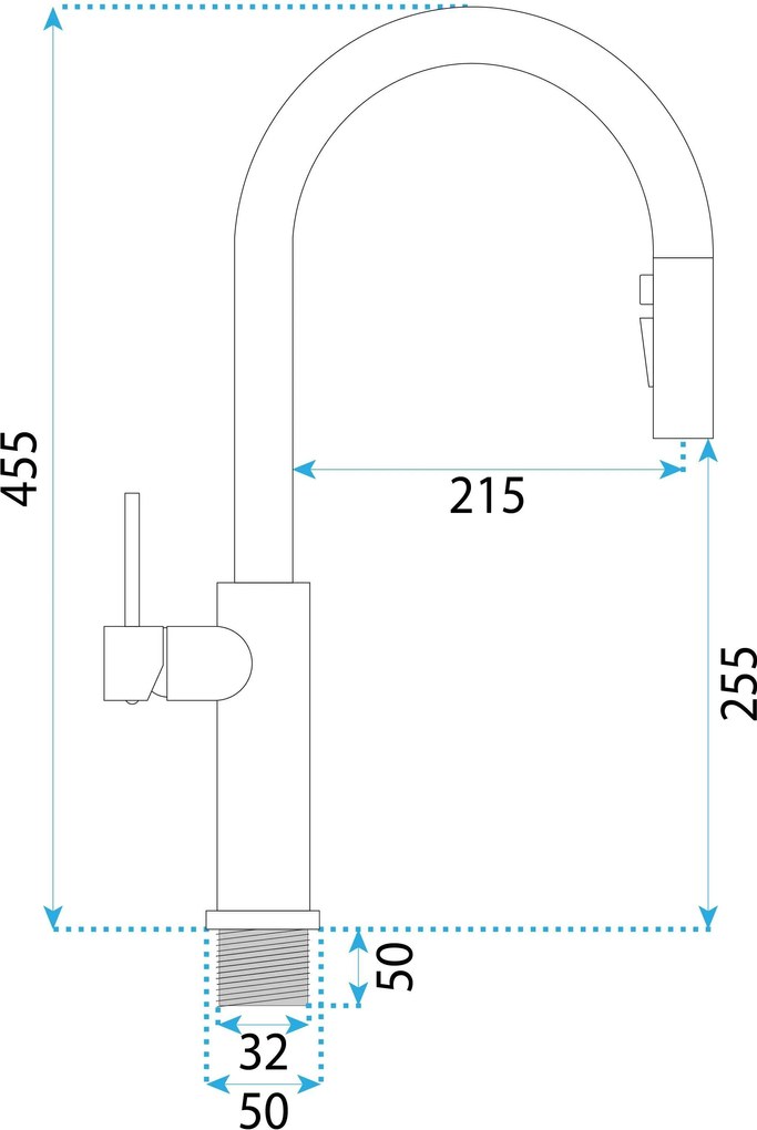 Смесител за кухня Rea Master Brush Copper