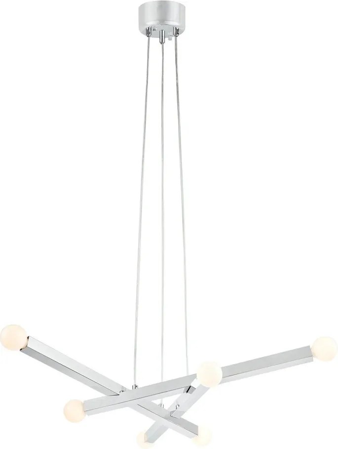 Метално висящо осветително тяло в сребрист цвят Stack – Markslöjd