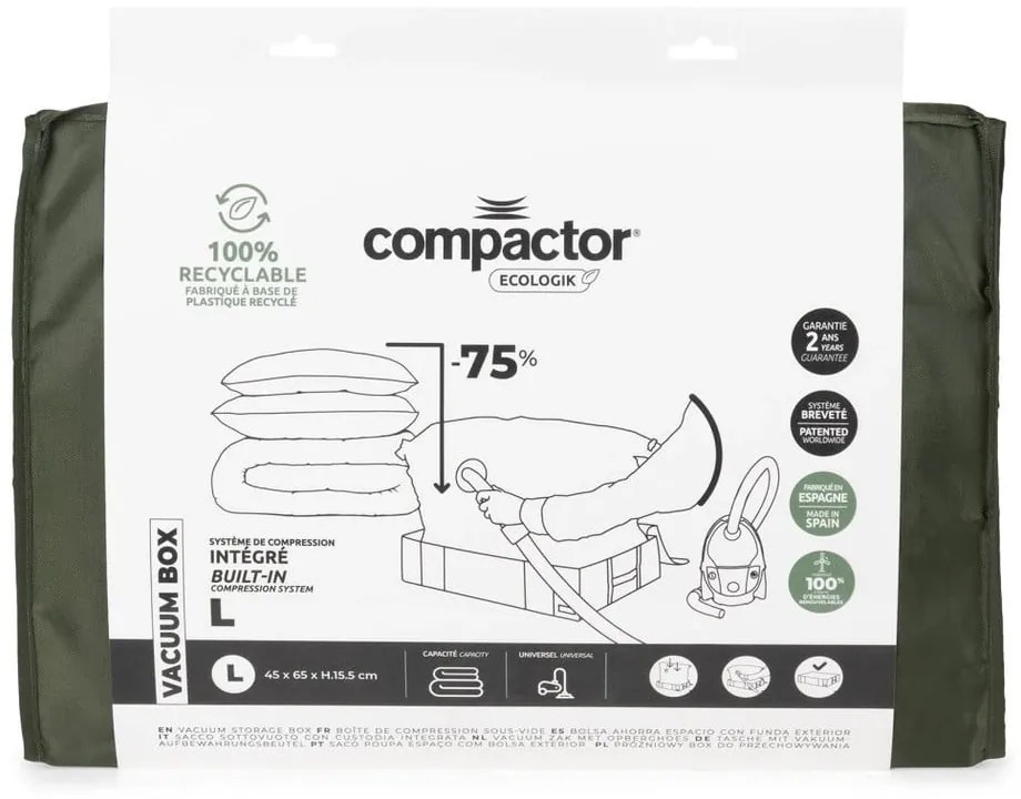 Зелена кутия за съхранение Oxford, 145 л Ecologik - Compactor