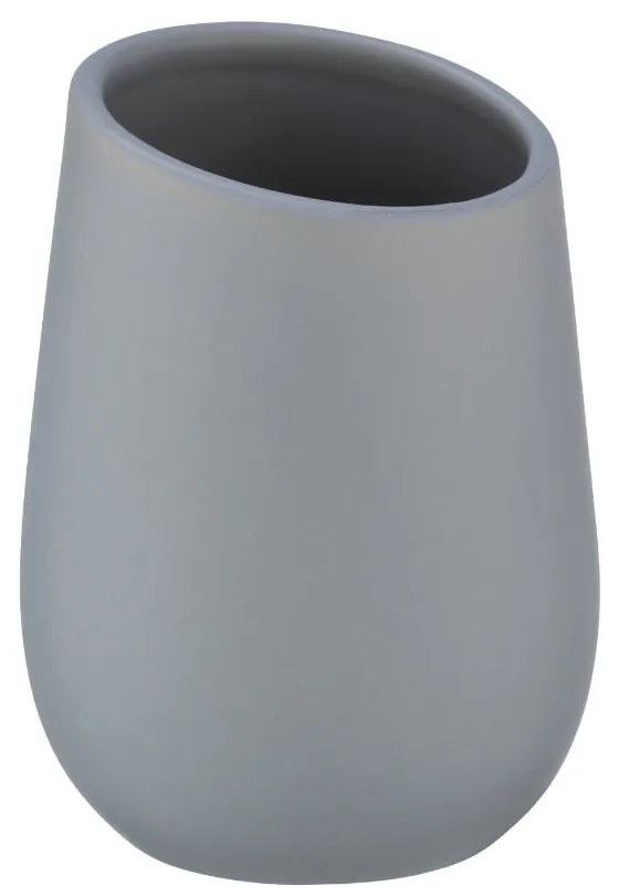 Сива керамична чаша за четки за зъби Badi - Wenko