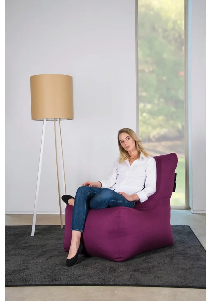 Сиво-бежов пуф Seat Lounge – SLOWDOWN