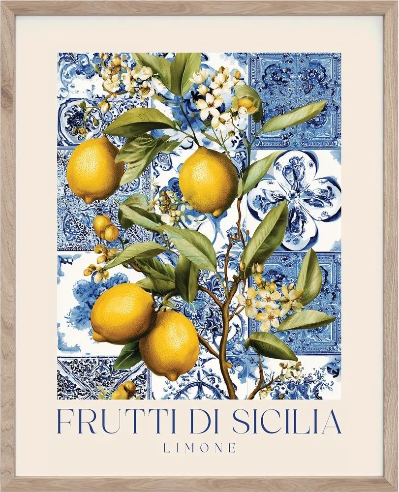Печатна картина с включена рамка 40x50 cm Sicilia – Styler