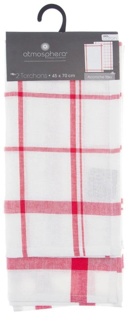 Сет традиционни кърпи atmosphera, 45x70cm, 2бр, Памук - Син