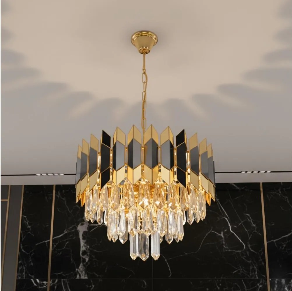 Brilagi - Полилей на верига CRISTAL 5xE14/40W/230V Ø 38 см