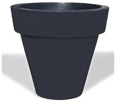 Serinova - Пластмасова кашпа ф106xh126см, 200л, антрацит-(PY126)