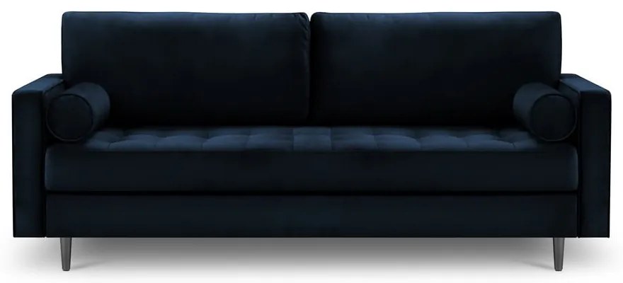 Диван от синьо кадифе , 219 cm Santo - Milo Casa