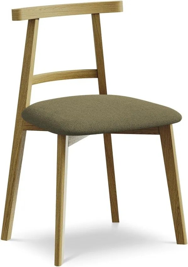 Зелен трапезен стол от масивна дървесина Ohelo – Makamii