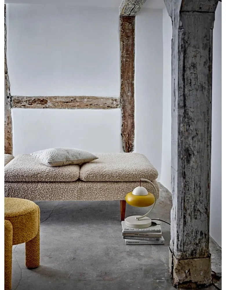 Настолна лампа в цвят жълта охра и кремаво (височина 34,5 cm) Bubble – Bloomingville