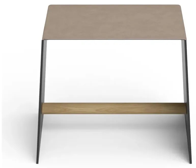 Сиво-бежов метален стол Bull – LIND DNA