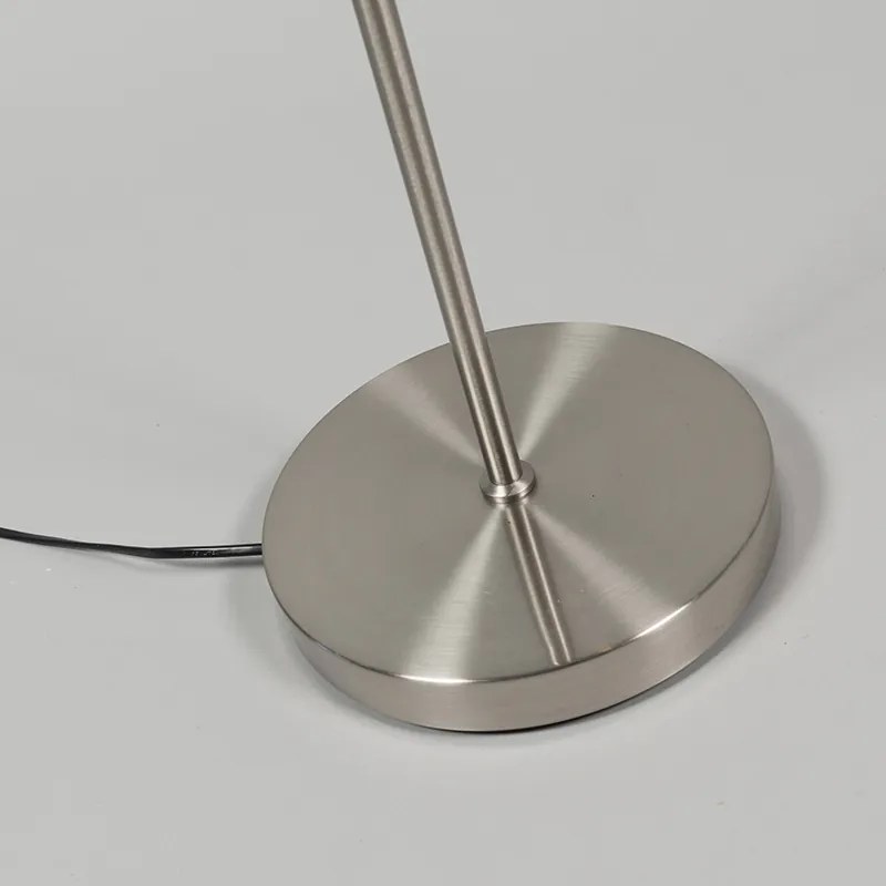 Модерна подова лампа стомана с LED - Eva