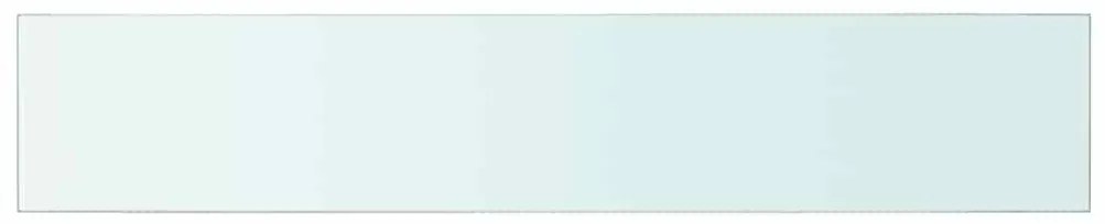 243827 vidaXL Плоча за рафт, прозрачно стъкло, 70 x 12 см