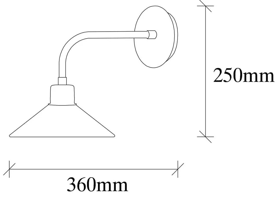 Стенна лампа в златист цвят ø 24 cm Mueno – Opviq lights