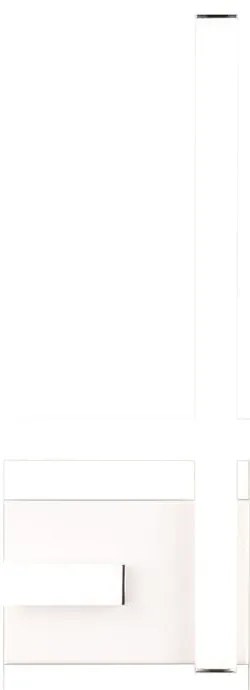 Бяла LED светлина за таван 16x54 cm Viale - Trio