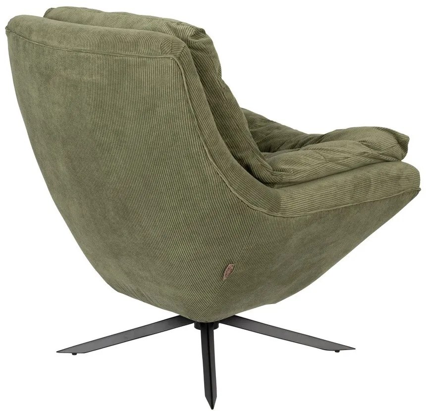 Зелено кадифено кресло Vince - Dutchbone