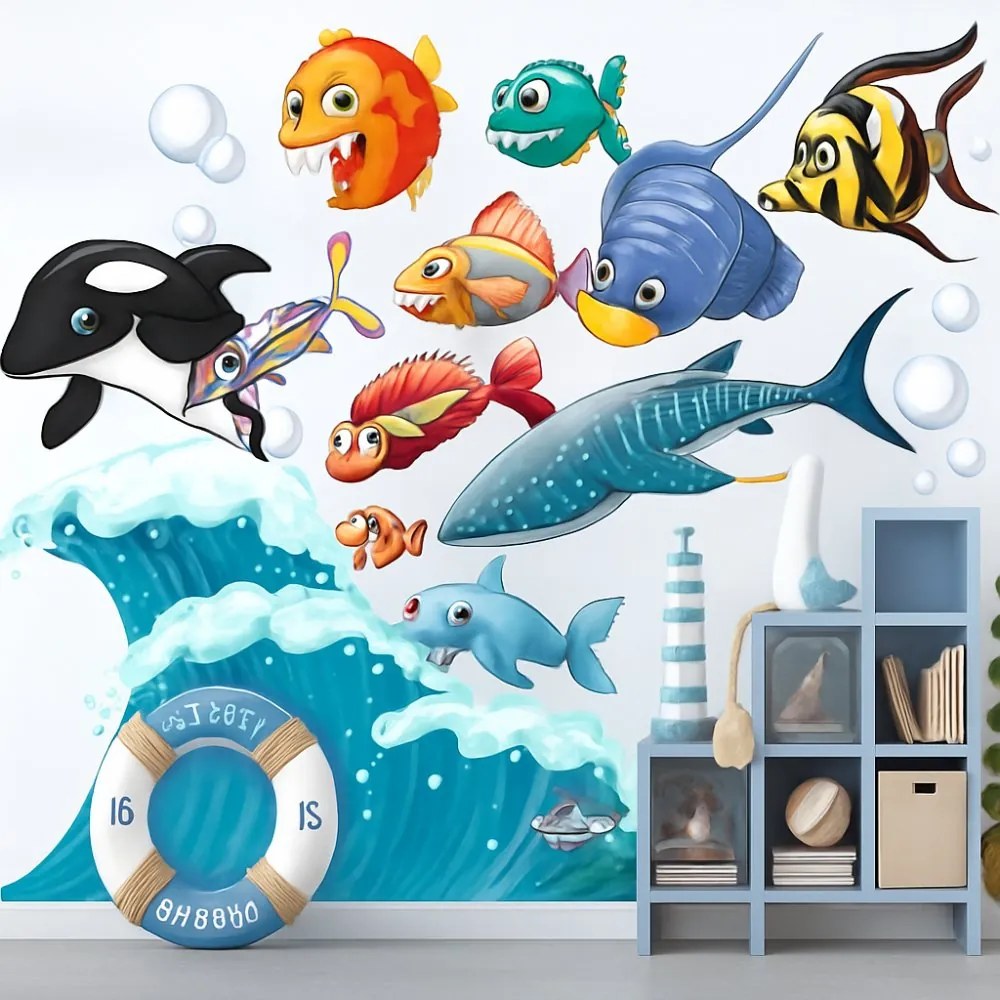 Цветен стикер - подводен свят Šírka: 80 cm | Dĺžka: 160 cm