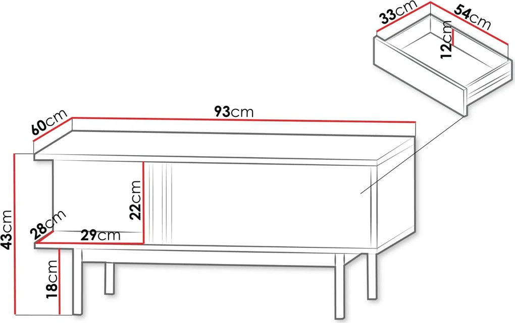 Холна маса Alsy Reg-Тъмносив