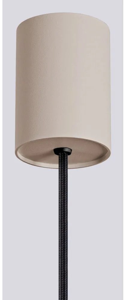 Кафяво-сиво висящо осветително тяло със стъклен абажур ø 12 cm Orbital – Sollux