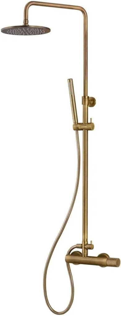 Душ батерия с глава и колона Oso-бронз