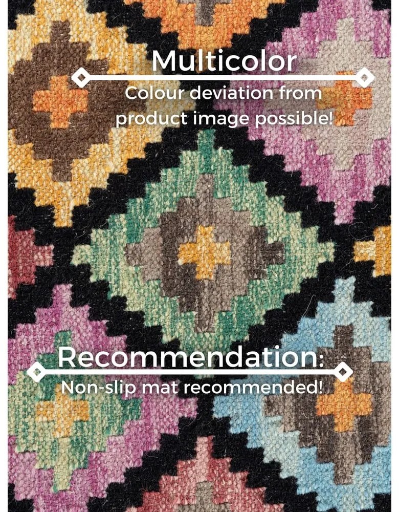 Двустранен ръчно изработен вълнен килим 120x170 cm Kamal Zara – Nouristan