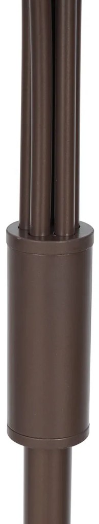 Дизайнерска подова лампа бронз с бронзово стъкло 5 светлини - Атина