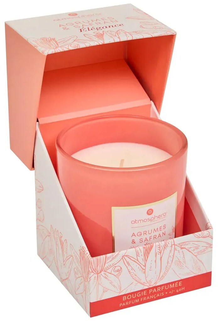 Ароматна свещ atmosphera Mael, Стъкло, 190 g - Citrus & Saffron