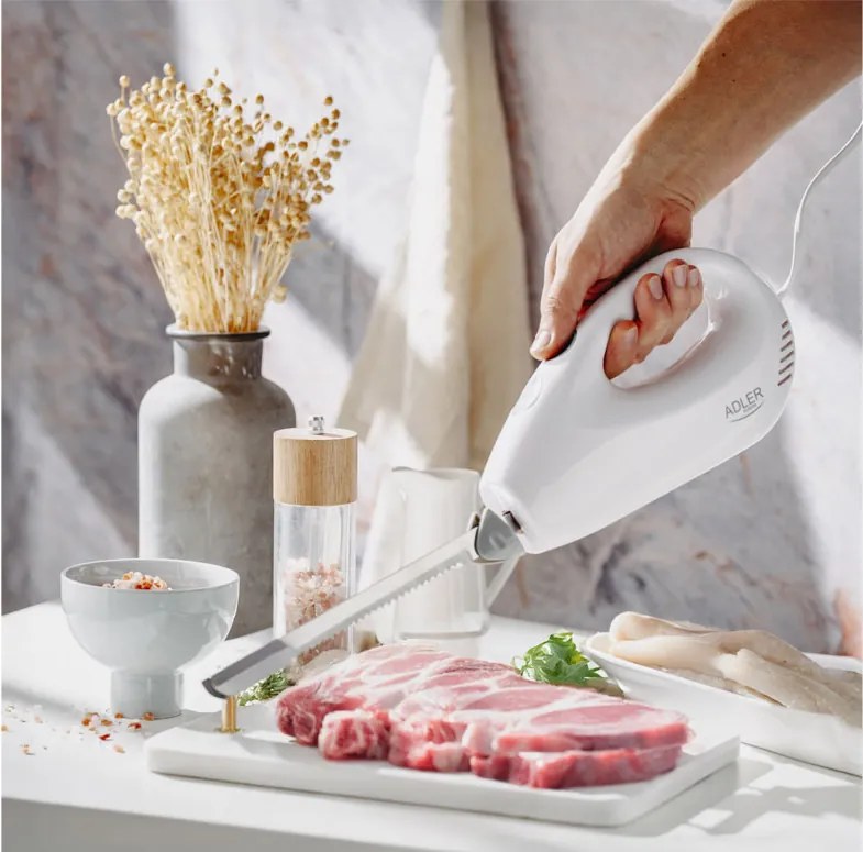 Електрически нож Adler AD 4512,200 W,Бял