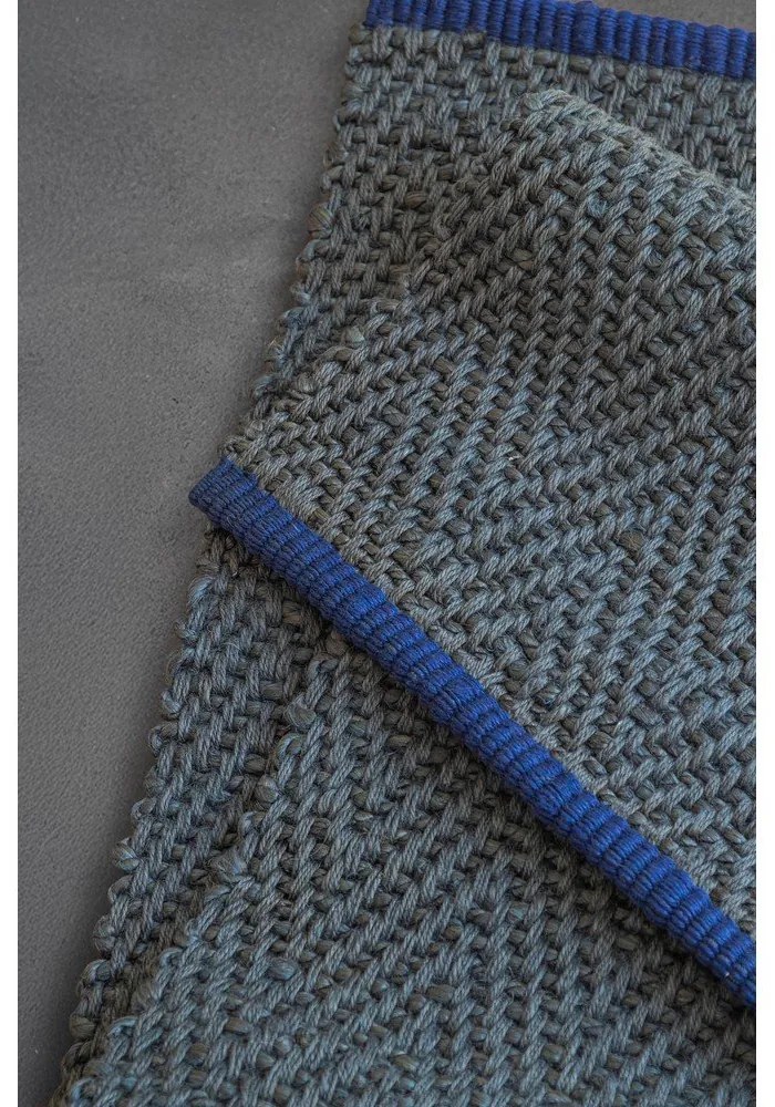 Тъмнозелен килим от юта 50x80 cm Notes – Mette Ditmer Denmark