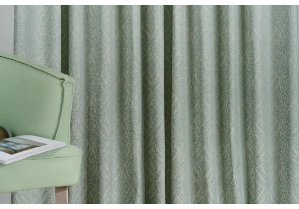 Завеса в ментов цвят 135x260 cm Sesimbra - Mendola Fabrics