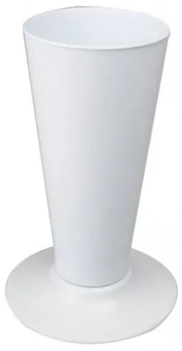 Serinova - Пластмасова ваза 14,5xh30см, 2,7л, бяла-(V004)