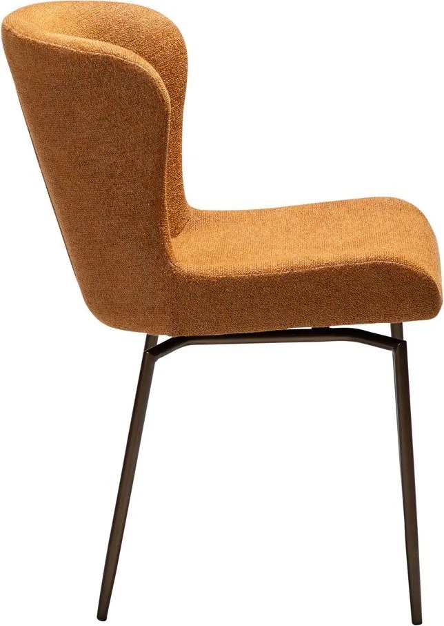 Кафяв тапициран трапезен стол Glam – DAN-FORM Denmark