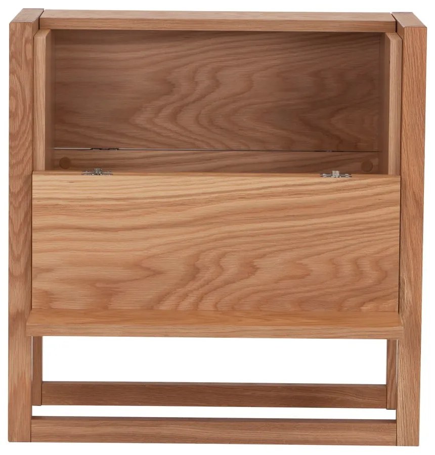 Шкаф за вино от дъбова дървесина в естествен цвят 59x60 cm NewEst - Woodman