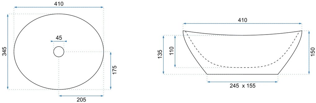 Умивалник за плот Rea Sami Brush Rose Gold