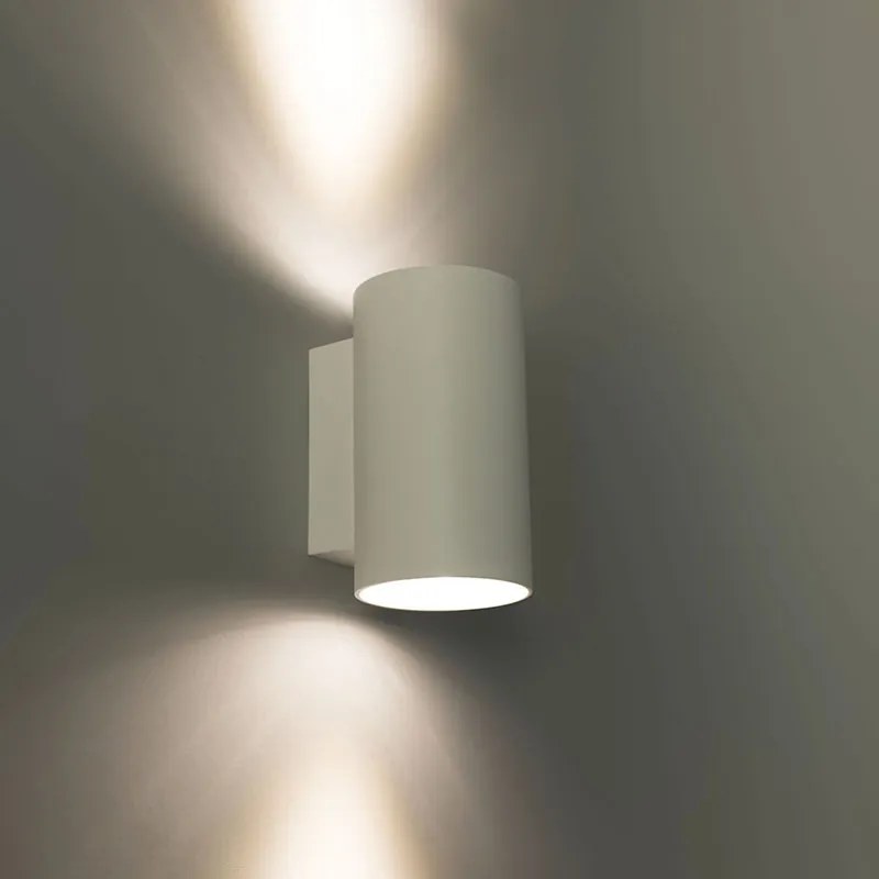 Интелигентна стенна лампа кръгла бяла вкл. 2 WiFi GU10 - Sandy