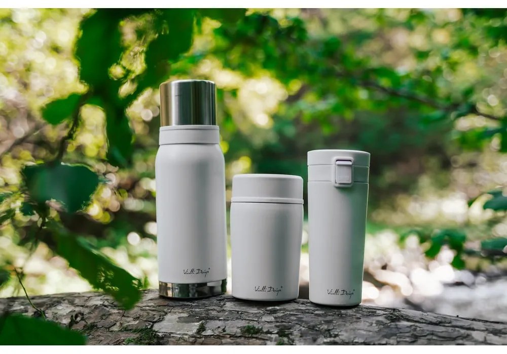 Бял термос за пътуване , 400 ml Fuori - Vialli Design