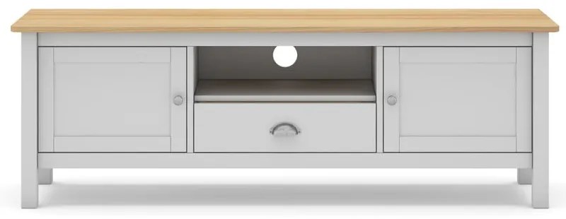 ТВ масичка от бял/естествен бор 158x53 cm Misti - Marckeric