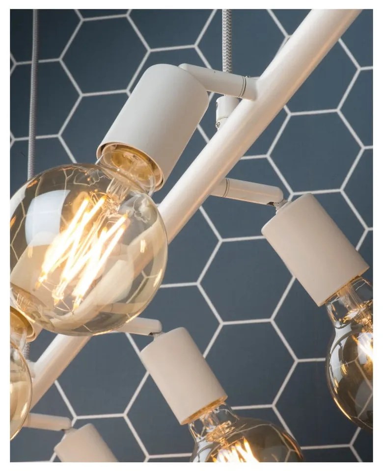 Бяло висящо осветително тяло Miami - it's about RoMi