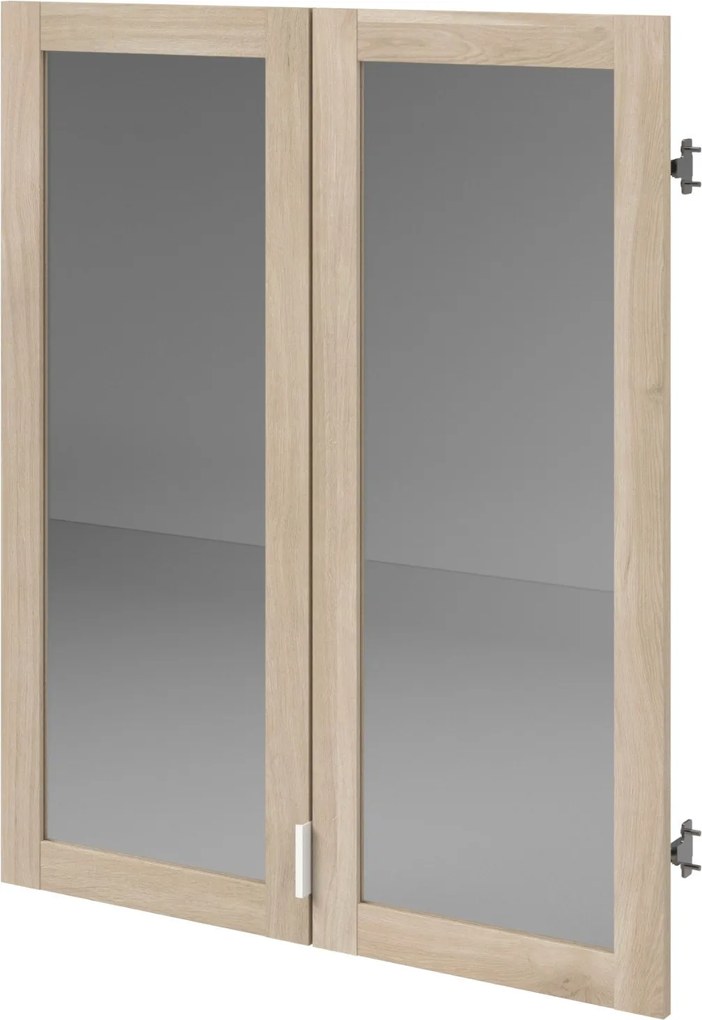 Комплект 2 стъклени врати за библиотека Orleans