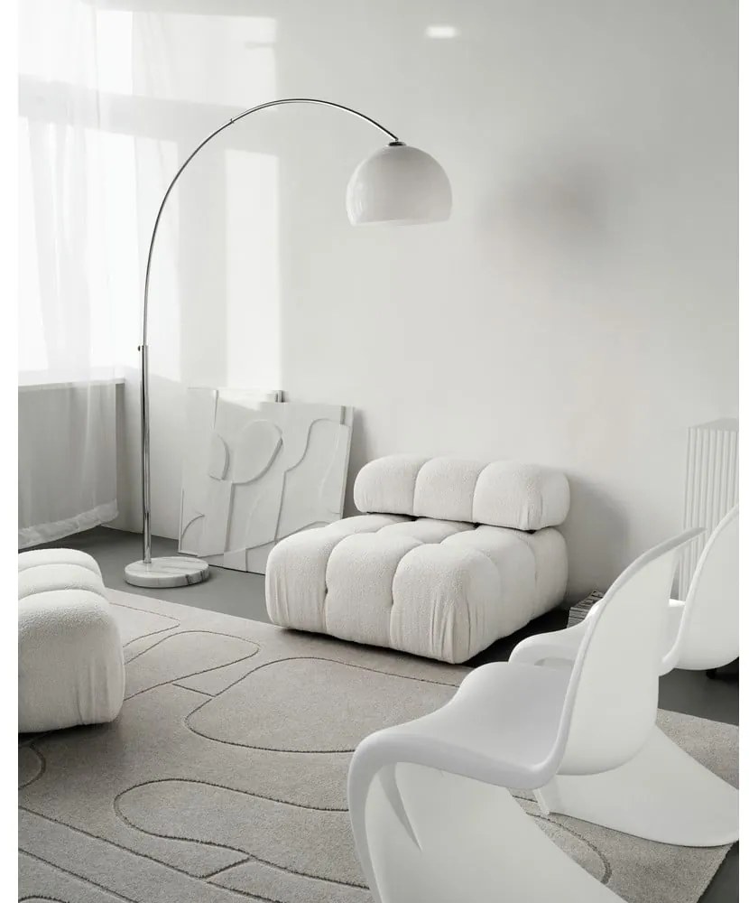 Светлосив вълнен килим 200x300 cm Morphic – Agnella