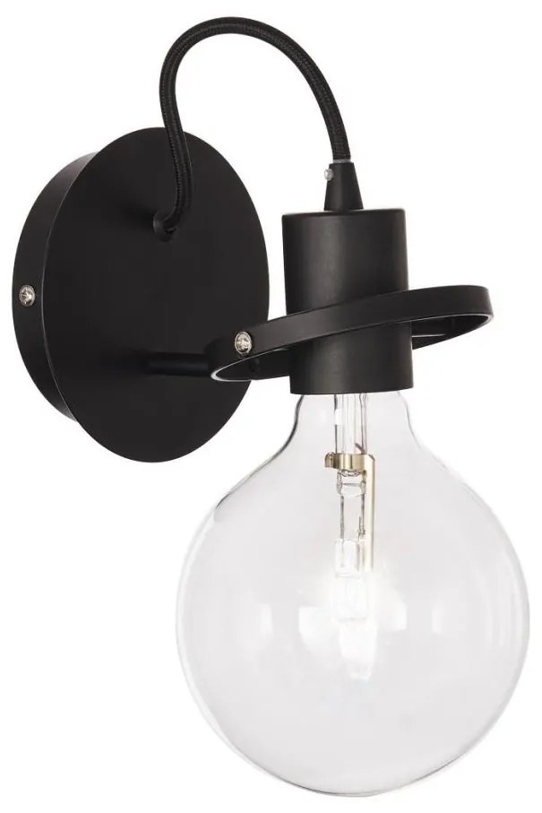 Ideal Lux - LED Аплик 1xE27/8W/230V черен