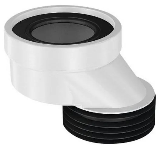 Bruckner - Маншет за тоалетна фиксиран, нецентриран черен/бял