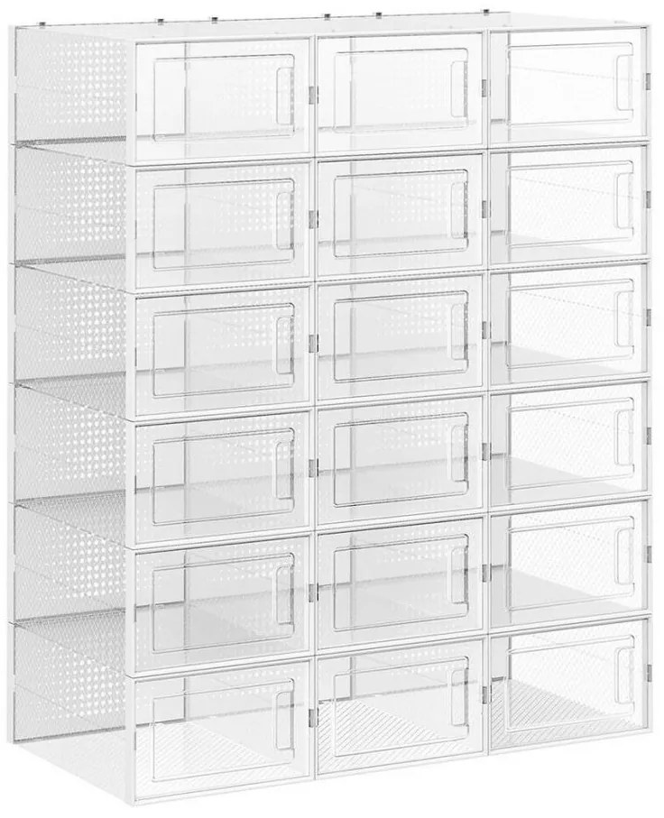 Модулен регал BOXIFY с отделения, бял