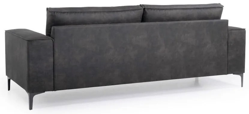 Тъмносив диван от изкуствена кожа 224 см Copenhagen - Scandic