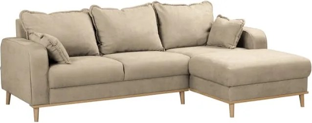 Бежов ъглов диван (десен ъгъл) Beata - Ropez