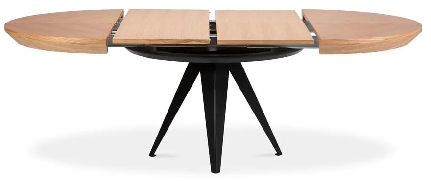 Сгъваема маса с черни метални крака , ø 120 cm Magnus - Windsor &amp; Co Sofas