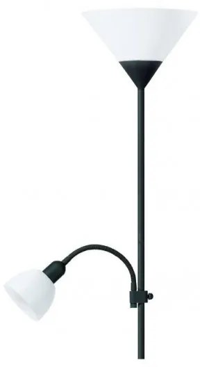 Подова LED лампа Platinet, E27 - 60W, E14 - 25W, IP20, 180 см, Черен