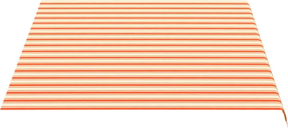 Резервно платнище за тенти, жълто и оранжево, 4x3 м