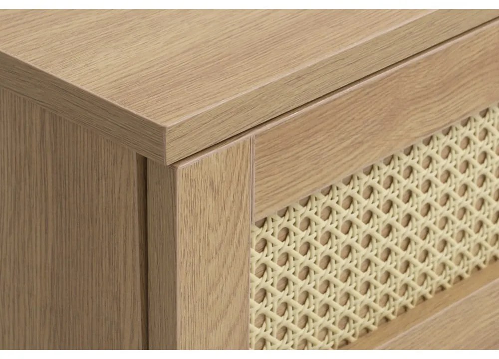 Маса за телевизор от декор от дъб в естествен цвят 120x43 cm Pensacola – Unique Furniture