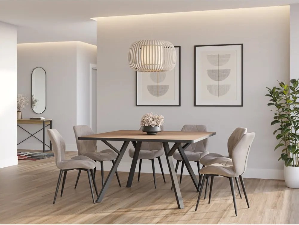 Бежови трапезни столове в комплект от 4 броя Luna - Marckeric