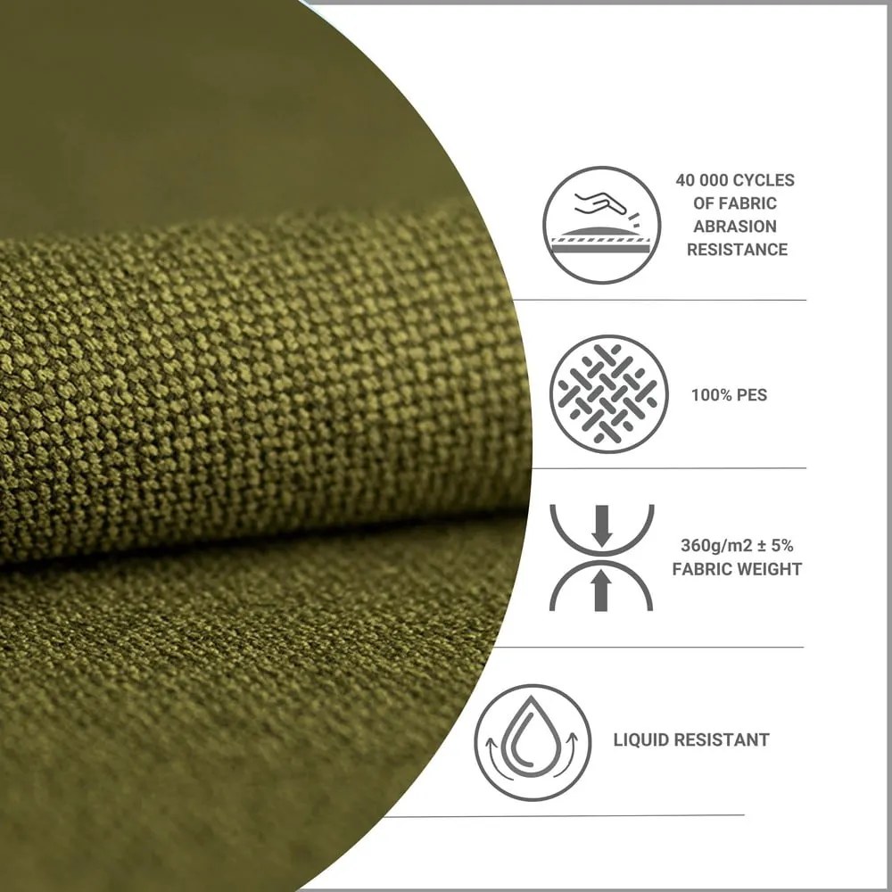 Зелено тапицирано двойно легло с място за съхранение с включена подматрачна рамка 140x200 cm Noto – Maison de Rêve